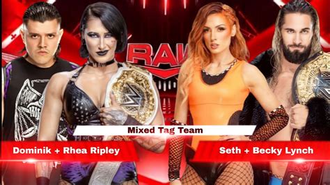 wwe 2k23 mixed gender tag team rhea ripley dominik mysterio vs becky lynch seth rollins