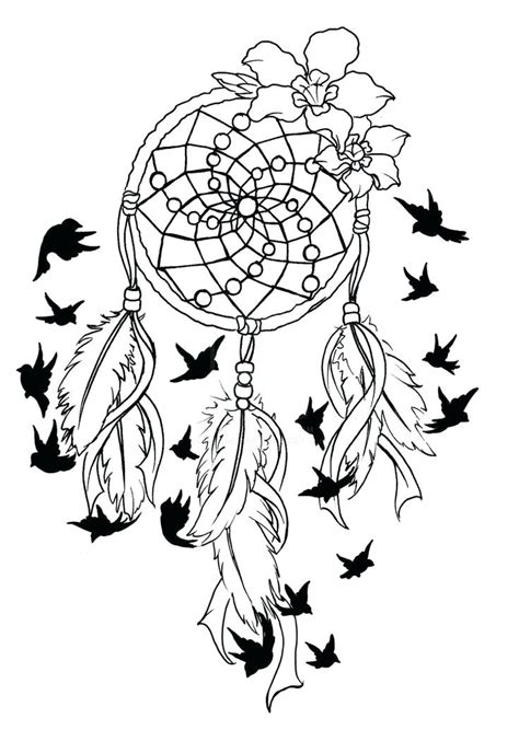 Dreamcatcher Line Drawing At Getdrawings Free Download