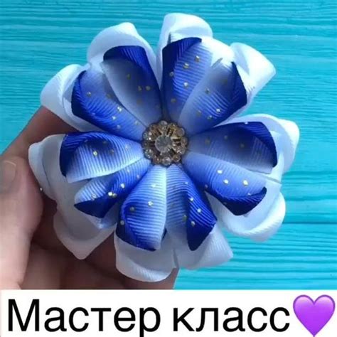 Бантик просто | Как сделать бант, Канзаши уроки, Изготовление бантов ...