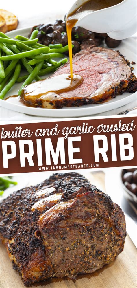 Prime rib is the perfect dish to serve on special occasions! Butter and Garlic Crusted Prime Rib | Recipe | Christmas ...
