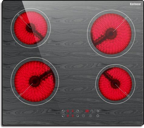 Karinear Electric Cooktop 24 Inch 4 Burners Built In Electric Stovetop
