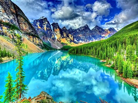 Crystal Mountain Lake Clear Water Stunning Nature Bright Color