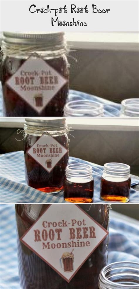 Everclear grain alcohol or vodka is sweetened and flavored with root beer extract for this perfect sipping flavored moonshine recipe! Crock-pot Root Beer Moonshine - Yummy Recipes in 2020 ...