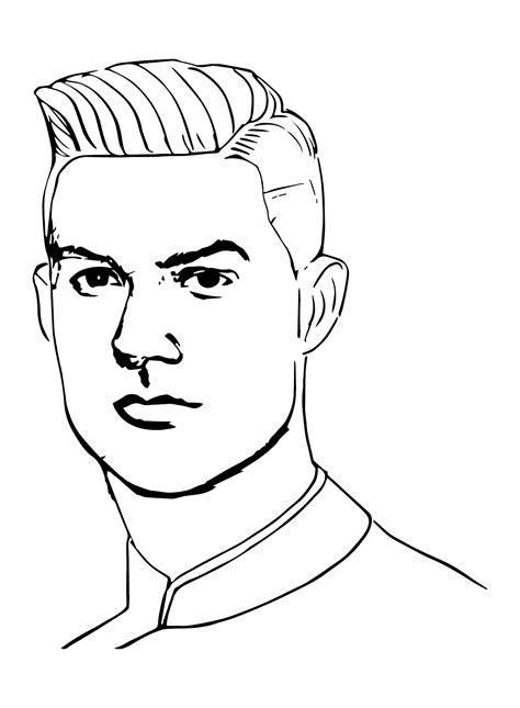 Cristiano Ronaldo Coloring Pages Coloring Pages For Kids And Adults