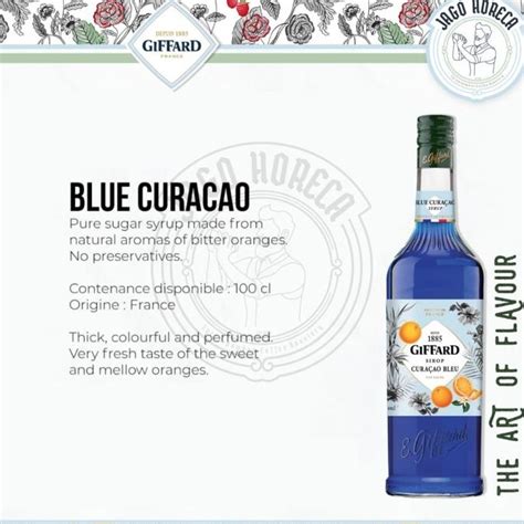 Jual Giffard Blue Curacao Syrup L Shopee Indonesia