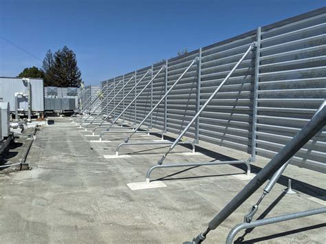 Perforated Rooftop Equipment Screen In Palo Alto California