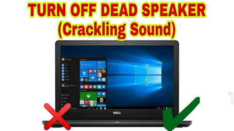 How To Turn Off Left Side Speaker Of Laptop Crackling Sound Youtube