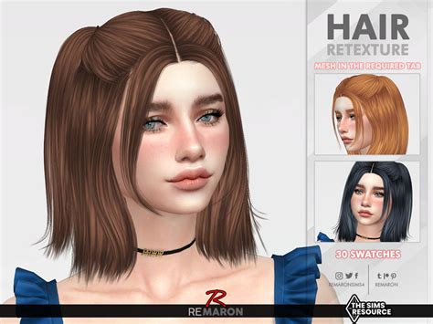 The Sims Resource Nightcrawler`s Spicy Hair Retextured By Remaron A74
