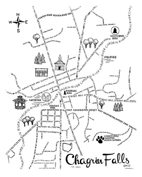 Chagrin Falls Map Whereabouts Shop