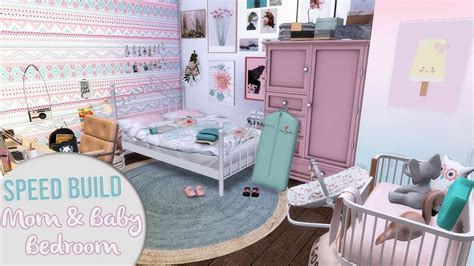 The Sims 4 Speed Build Young Mom And Baby Bedroom Cc Links Sims