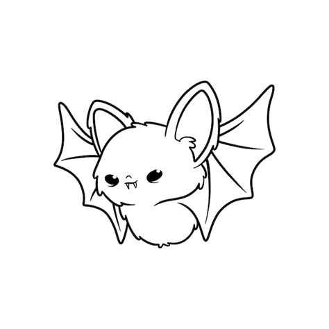 Free Vector Hand Drawn Bat Outline Illustration