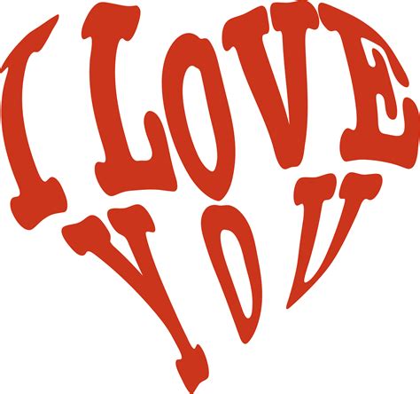 Clipart - I Love You png image