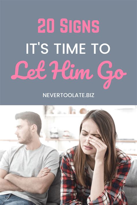20 Signs Its Time To Let Him Go And Move On With Your Life