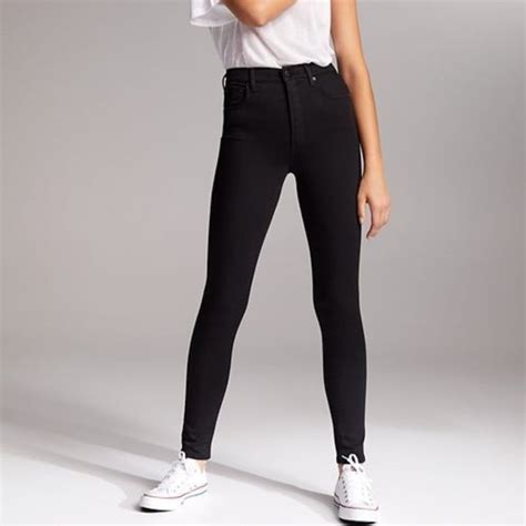 Denim Forum Jeans Denim Forum Aritzia Lola High Rise Skinny Black Size Poshmark