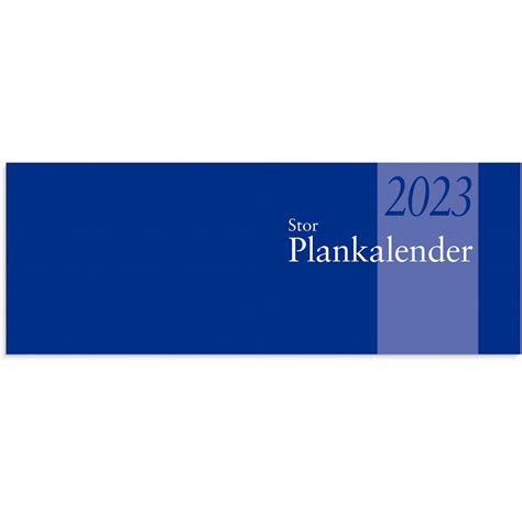 Almanacka Burde 1350 Stor Plankalender Limbunden 2023 Alloffice
