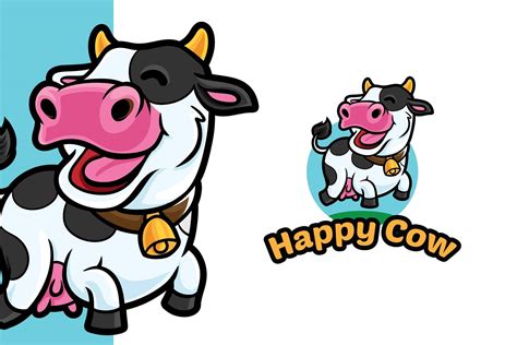Happy Cow Logo Template 110650 Templatemonster
