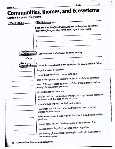 Teacher guide and answers to glenco heredity pdf download full online. Chapter 3 Communities Biomes And Ecosystems Worksheet Answers - worksheet