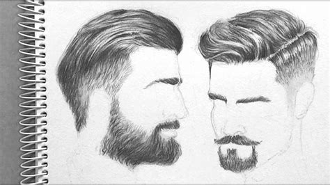 drawing men s hair realistic appeal time lapse youtube