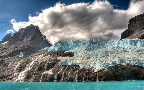 Wallpaper Landscape Mountains Waterfall Sea Bay Rock Nature