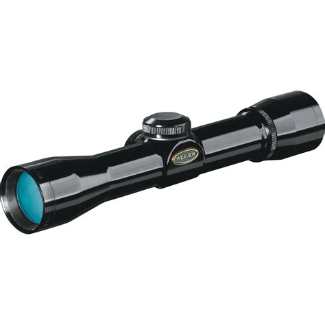 Weaver 4x28 Pistol Riflescope W Dual X Glossy Black 849425