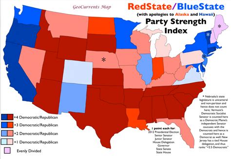 Map Of Us Political Leanings