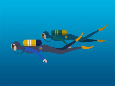 Diver Animation By Rachel Sulek Freelance Designer And Illustrator Based