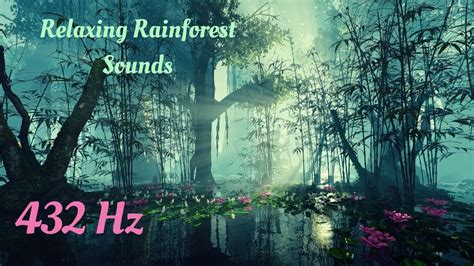 432 Hz Relaxing Rainforest Sounds Sleep Meditation Music Youtube