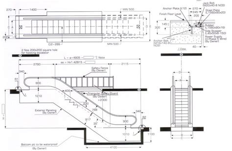Escalator Lay Out And Dimension Escalator Elevator Design