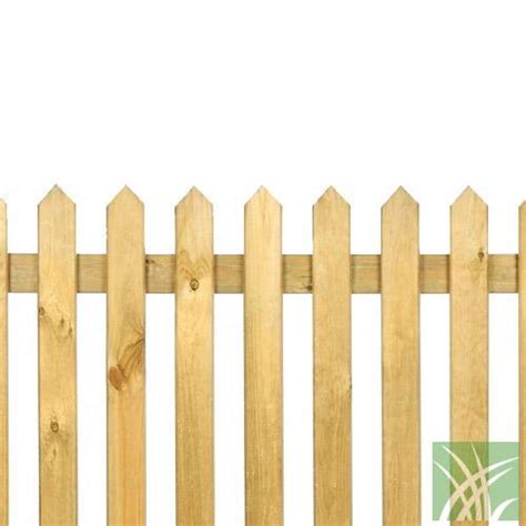 Pointed Top Pickett Fence Panel 4ft X 6ft