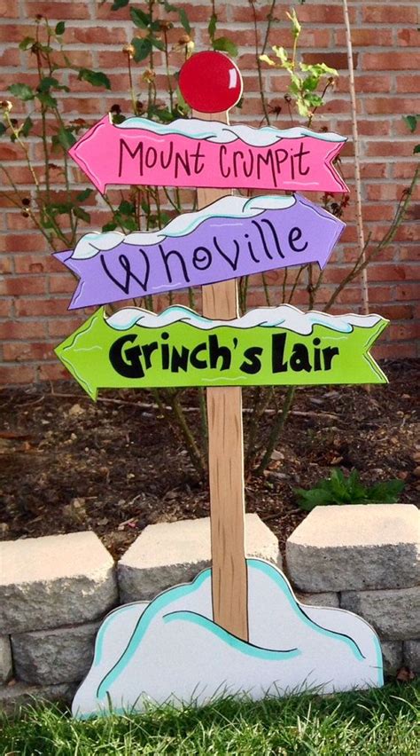We did not find results for: Grinch yard art.whoville yard artwhoville sign by ...