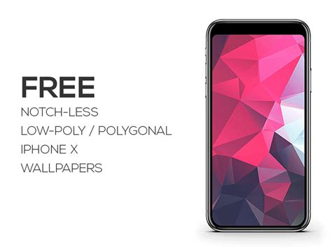Free Notchless Low Poly Polygonal Iphone X Wallpapers Iphone Low