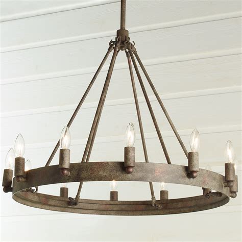 Get free shipping on qualified large, farmhouse chandeliers or buy online pick up in store today in the lighting department. Urban Loft Industrial Circular Chandelier - Shades of Light