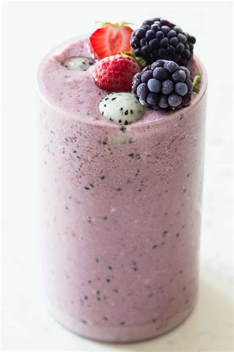 Power pack your green smoothie with fruit peels! Dragon Fruit Smoothie - Green Healthy Cooking