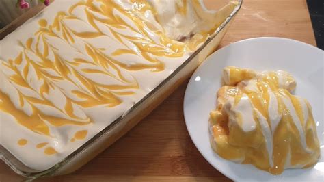 Easy Mango Dessert Recipe ♥️ No Bake Mango Cake Youtube