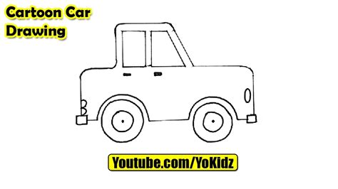 Teach your kids how to draw a car with this easy car and, why just play with toy cars? How to draw a CARTOON CAR easy - YouTube