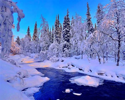 Water Winter River Snow Landscape Wallpapers Hd Desktop And