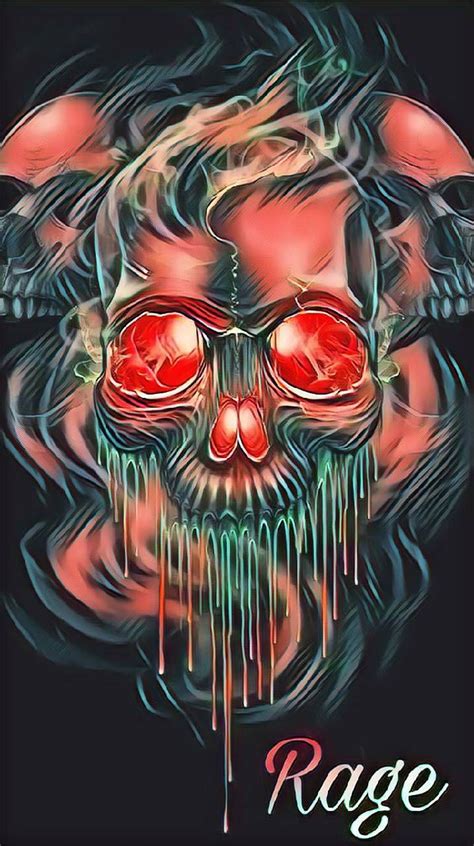 Download Rage Skull Wallpaper By Astrorage B5 Free On