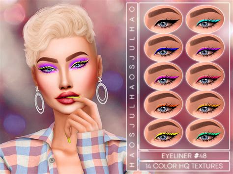 Julhaos Cosmetics Eyeliner 48 Makeup Cc Sims 4 Cc Makeup Indie
