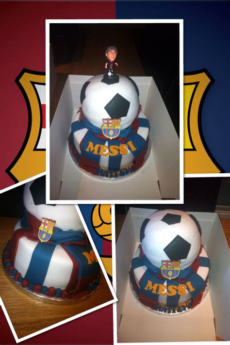 Lionel Messi Theme Football Cake Soccer Birthday