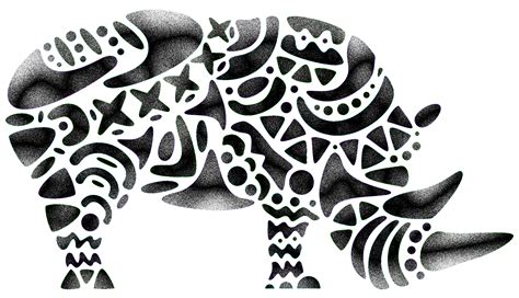 Pin By Becky Kenealy On New Tat Ideas Rhino Art Animal Stencil