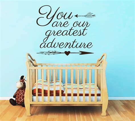 You can also share your favorites on facebook or send them to a friend. Boho Arrow Decal Quotes You are my greatest adventure Saying Wall Sticker Kids Nursery Bedroom ...