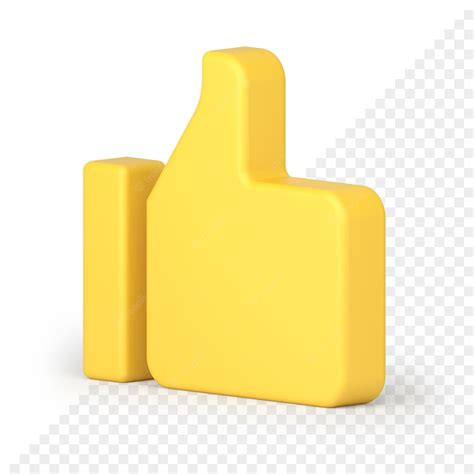 Premium Psd Thumb Up 3d Icon