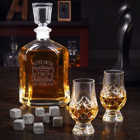 Ultra Rare Edition Custom Argos Whiskey Decanter Set With Crystal