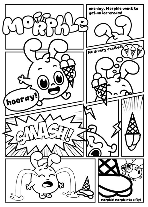 morphle coloring page printable
