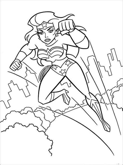 Wonder Woman Coloring Pages Free Printable Wonder Woman Coloring Pages