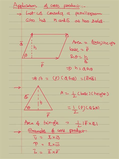 'how do you find the area of a right triangle?' strictly speaking you have provided us with insufficient information. Scalar Product and Vector Product of Vectors | IIT JEE and ...