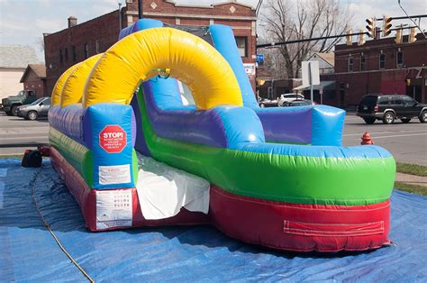 Buy Inflatable 10 Foot High30 Foot Long Double Lane Wet Mini Slide And