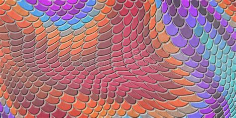 Colorful Mermaid Scales Fish Scale Stock Illustration Illustration