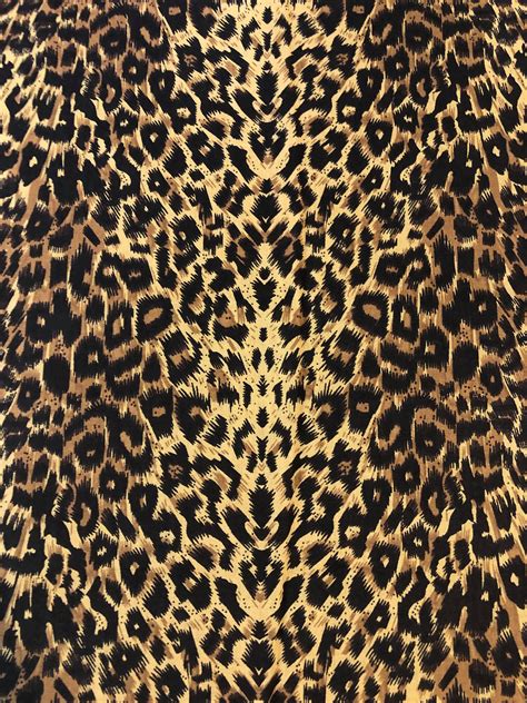 Leopard Fabric Cotton Leopard Print Fabric Sold By Yard