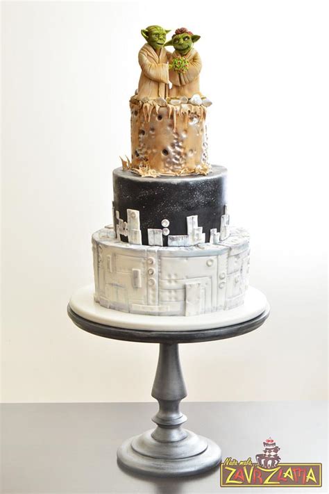Star Wars Wedding Cake Decorated Cake By Nasa Mala Cakesdecor